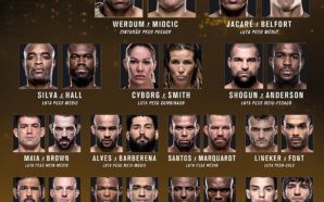 card completo ufc 198
