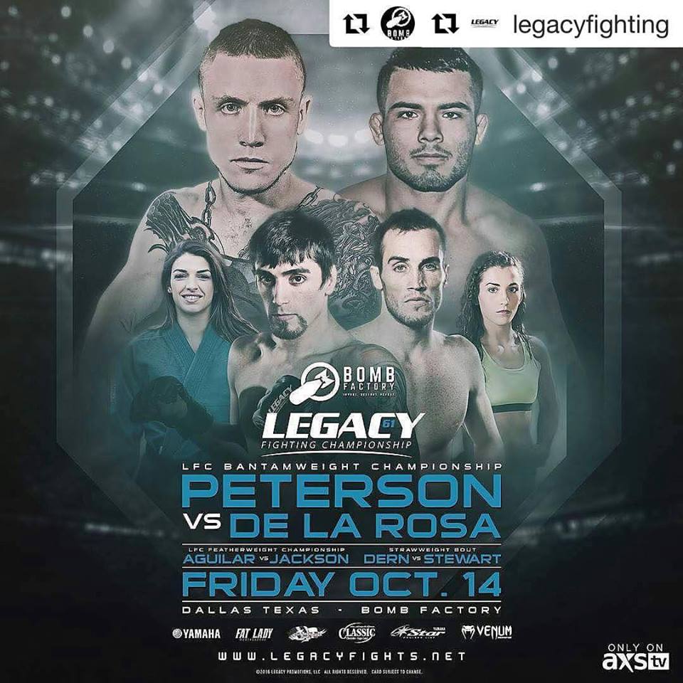 Pôster do Legacy FC 61 (Foto: Legacy FC Official)