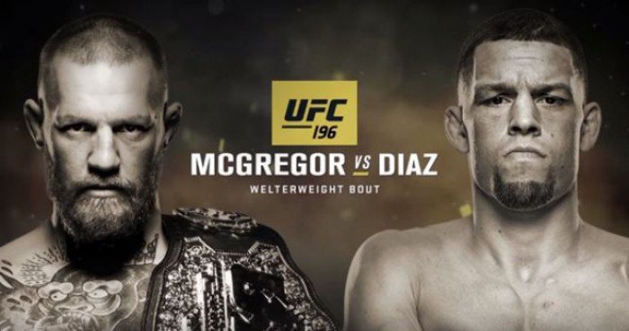 Cartaz promovendo o UFC 196: McGregor vs. Diaz (Foto: Montagem)