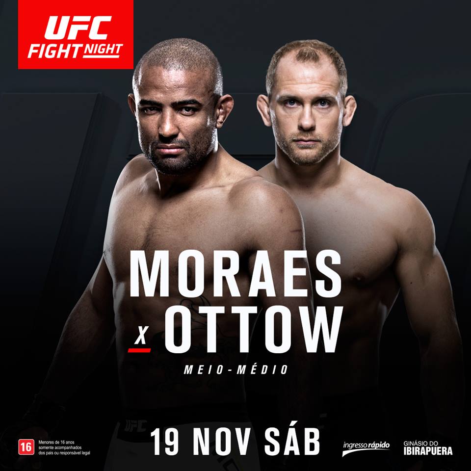 É oficial! Sergio Moraes encara Zak Ottow em São Paulo! (Foto: Zuffa LLC / UFC)