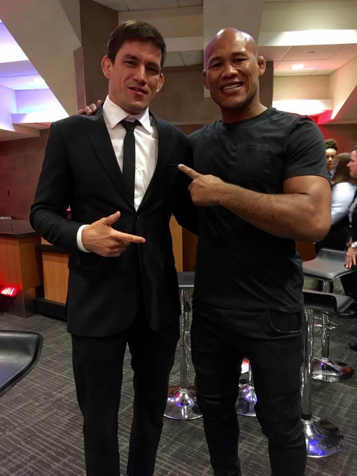 Demian Maia e Ronaldo Jacaré no UFC 205 (Foto: Redes Socias Demian Maia)